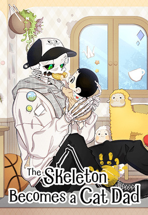 THE SKELETON BECOMES A CAT DAD [MELTEEED]